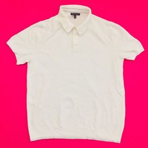 Modern Banana Republic Striped Polo Shirt